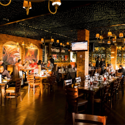 Image of the interior of the iconic South African Dros Restaurant