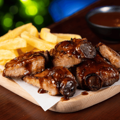 Image of Dros Kidz Sweetlip Ribs with chips